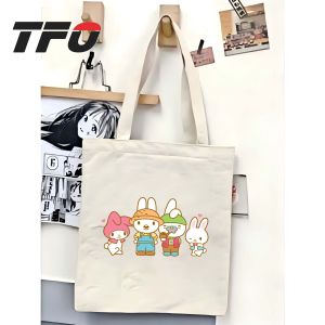 TFO My Melody by Sanrio Universe Character Canvas Tote Bag Versatile Ideal College School Tote Bag