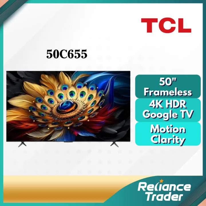 【 】TCL 4K UHD QLED Quantum Dot Google TV (50") 50C655 /(55") 55G90K-IU / (65") 65G90K-IU