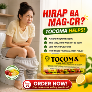 TOCOMA Colon Cleanse Detox Lemon Flavor 7 Sachets | Food Supplement | Gut & Digestive Wellness