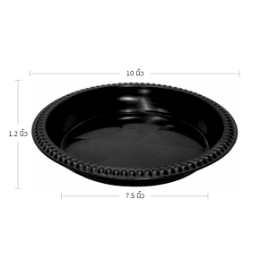 กระถาง กระถางต้นไม้ กระถางพลาสติก เบอร์ 12 นิ้ว สีดำ 10 ใบ ยกมัด