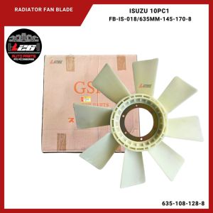 635x108x128mm 8blades Radiator Fan Blade for Isuzu 10PC1 FB-IS-018 GSK