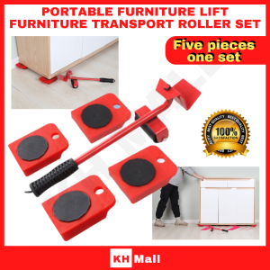 Furniture Transport Lifter Mover Tools Rolling Wheel Corner Furniture Lifter Set Alat Pindah Rumah