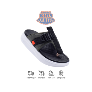 KHANS Kids - Sandal Jepit Anak Flip Flop Anti Slip - River Black