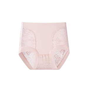 【OFFICIAL】Veimia High-waisted Light Tummy Control Panties High-waisted Lace Seamless Butt-lifting Panties High-elasticity Bosein Silk Crotch Panties Silk Antibacterial Tummy Control Pants
