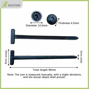 【SHZTGM】 20-300ชิ้นสายไนลอนผูกหัวเข็มขัดอเนกประสงค์ของรถยนต์แผงป้องกันเครื่องยนต์สายรัดสำหรับเปลี่ยนคลิปที่ปลอดภัย