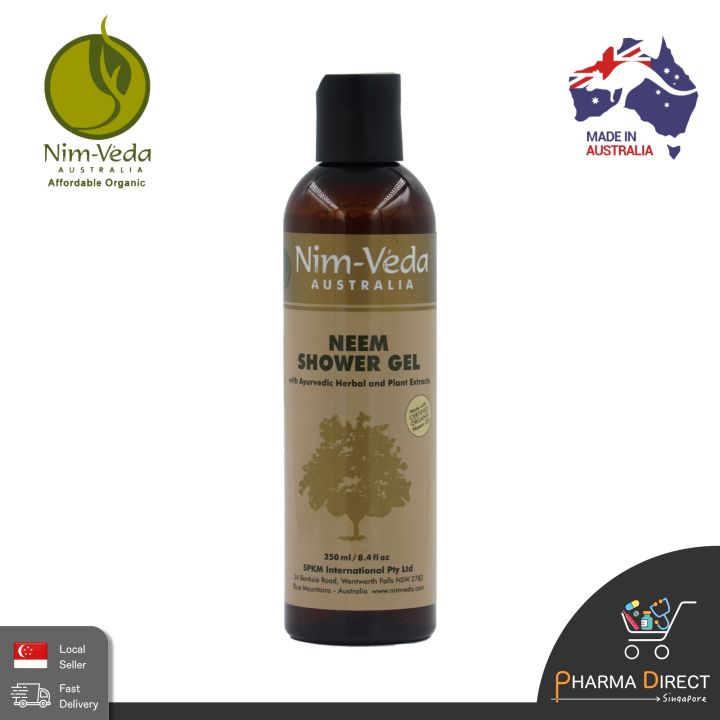 NimVéda Natural Neem Shower Gel with Ayurvedic Herbal & Plant Extracts
