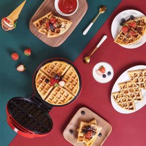 Mini Waffle Maker Classic Nonstick Breakfast 12.5 Inch Pizza Maker CIRULAR WAFFLE MAKER