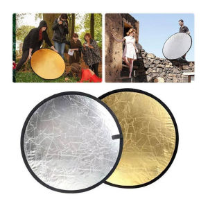 30/60/80cm Fill Light Round Board Reflector Photography Collapsible Portable Light Diffuser