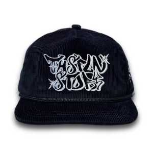 Topi Ropehat Corduroy Black Story lis whaite Grafitti Thisblan