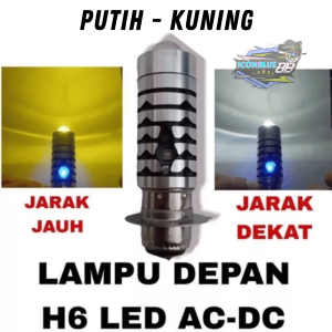 iconblue88 LAMPU LED DEPAN H6 Laser Plus Senja Biru 3 model Untuk Lampu Utama Motor Bebek Universal