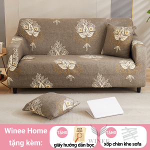 Ga bọc sofa văng 1/2/3/4 chỗ vải bọc ghế sofa thuyền tấm bọc sofa L vải thun mỏng mịn kèm hướng dẫn bọc tặng 1 vỏ gối
