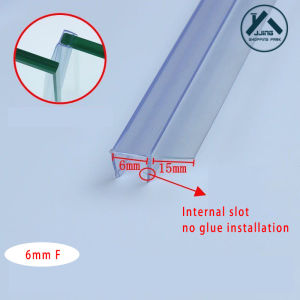 6-12mm F U H Shape Glass Door Sealing Strips Silicone Rubber Window Glass Seal Strip Bath Screen Door Weatherstrip