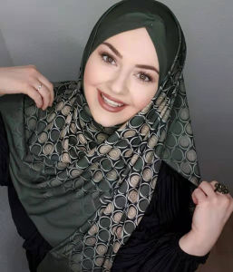Motive Force Hijab Tudung Bawal Premium Printed Chiffon Voile turban instant women Everyday Basic shawl Chiffon for muslimah