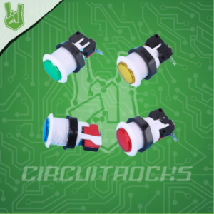 Circuitrocks Push Button 28mm For Switch Arcade A4 Push Button Durable HAPP Style Button Pisonet
