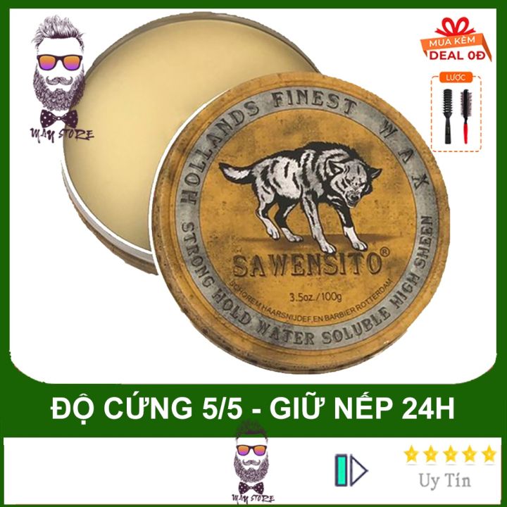 Sáp Vuốt Tóc Nam Sawensito (Sói Vàng) 100gr - Wax Tạo Kiểu Giữ Nếp Siêu ...
