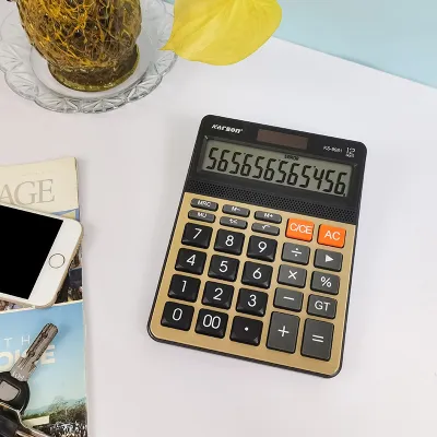KARSON ELECTRONIC CALCULATOR 12 DIGIT BIG DISPLAY PLASTIC KEY SOLAR & BATTERY POWERED - KS-9981