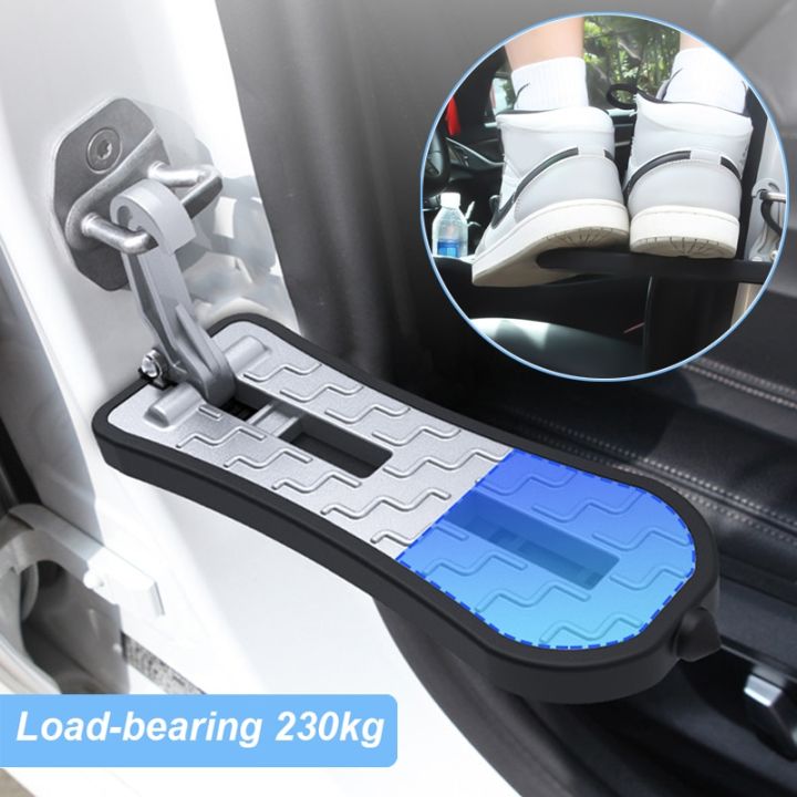 Universal Foldable Extended Car Roof Rack Step Car Door Step Latch Hook ...