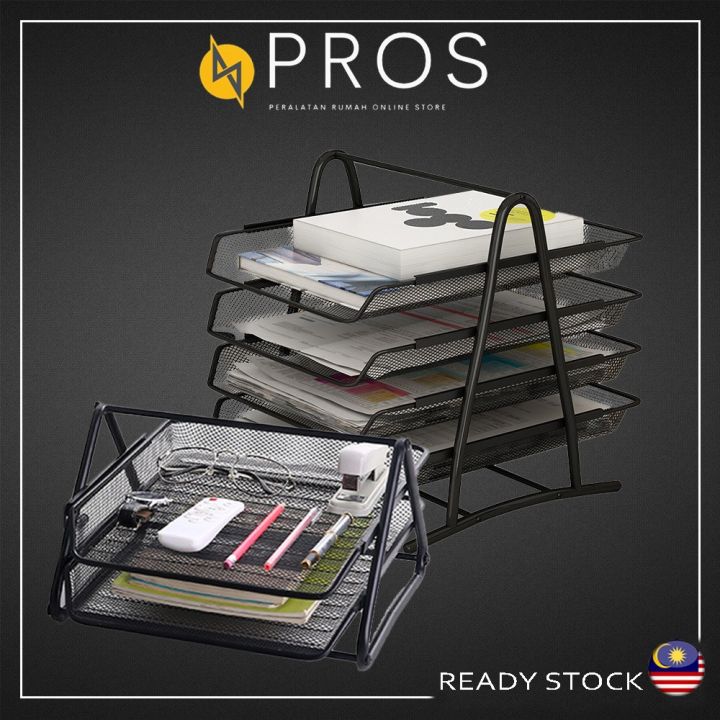 PROS A4 Size Metal Document Tray Letter Paper Tray Sorter Collection ...