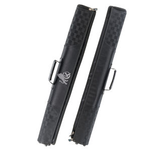 KONLLEN Hard Cue Case Bag Billiard Stick Carrying Case 6 Holes 2x4 Pool Case 86cm Length Oxford Cloth Billiard Accessories