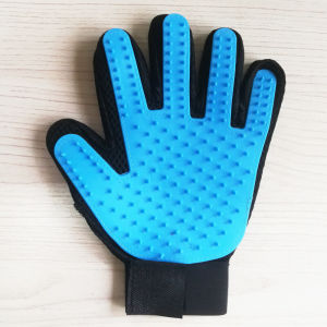 Teekland Silicone Găng tay chải chuốt cho thú cưng Mèo Tóc bàn chải và lược Găng Tay Chó tắm rửa Tóc Loại Bỏ Cho Tóc Dài Tóc Ngắn Động Vật 1Pcs
