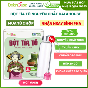 Bột tía tô nguyên chất Dalahouse chuẩn organic - Date mới