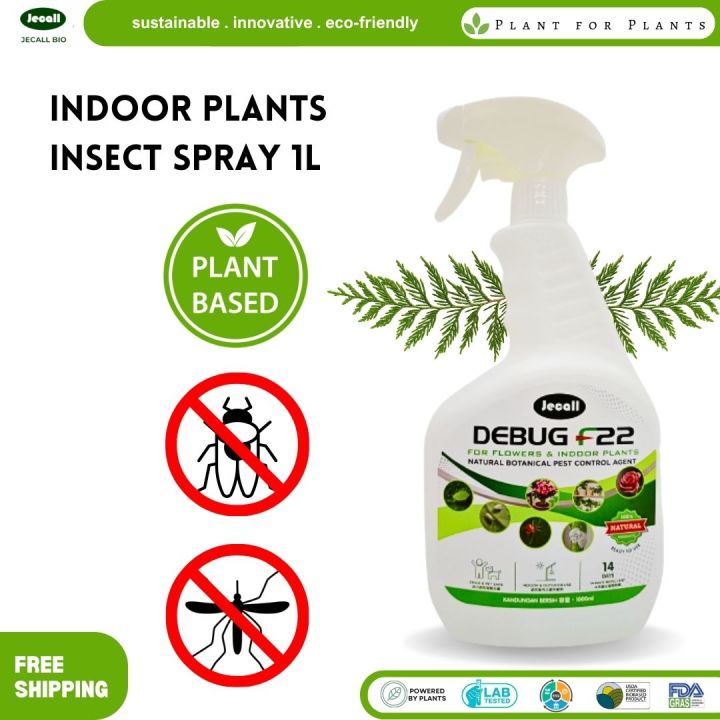 Jecall Bio Debug F22 1l Natural Insects Spray For Indoor Plants And Flower Mealybugs