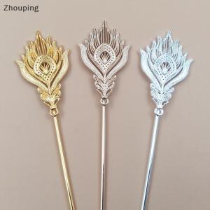 【ZP】 Flash Sale Cute 10 Pieces Alloy Phoenix Feather Welding 163x3.3MM Iron Hair Stick Diy Jewelry Accessories