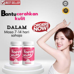 happy white ubat collagen pemutih kulit seluruh badan 10 x lebih cepat glowing
