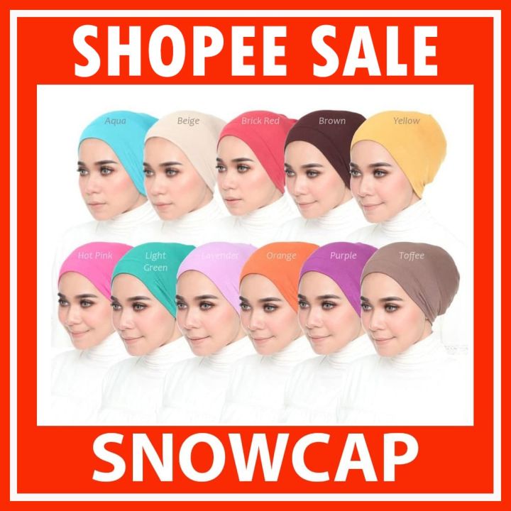 [LELONG] Inner Snowcap Premium Hijabista Mall | Lazada