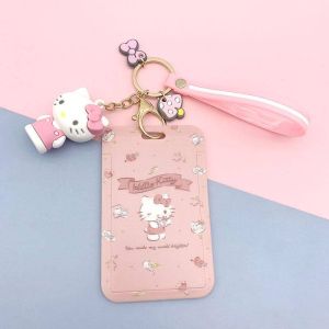 Sanrio ID Card Holders Business Credit Card Holder plastic Card Case Organizer kids gift Mymelody Kuromi Cinnamoroll Pompom Purin
