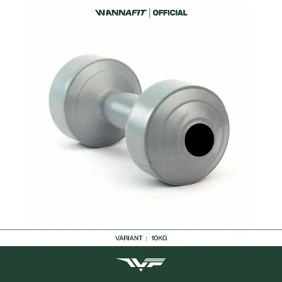 WANNAFIT Dumbbell 10kg Plastik Tanpa Isi | Alat Latihan Beban