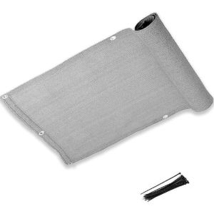 Balcony Privacy Screen Fence Gray Multi-Size Mesh Anti-Ultraviolet Weatherproof Suitable for TerraceDeckPorchRailingGardeningGray Balcony Screen Fence 3m 4m 5m 6m 7m