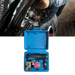 Car Brake Line Flaring Device Automotive Brake Lines Tool Kit Double Flare Tool Manual Tubing Flaring Tool Set with Box