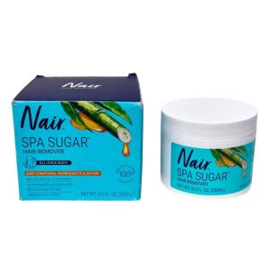 Nair Sugar Spa Wax-Free Natural Sugaring Kit for Women - Body Hair Removal with Natural Ingredients for Legs Underarms and Bikini Area 250mL