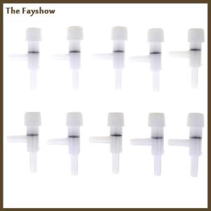 [The Fayshow] 10ชิ้นท่อลมสำหรับตู้ปลาวาล์วควบคุมการไหลปริมาตรถังปั๊มลมออกซิเจน
