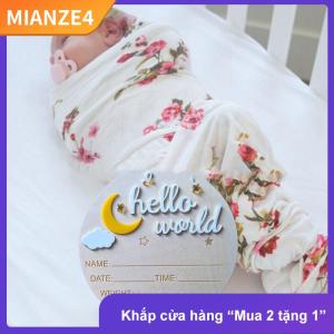 [COD] MIANZE4 Gỗ Chào Thế Giới dấu hiệu sơ sinh bảng thông báo sinh Dễ thương
