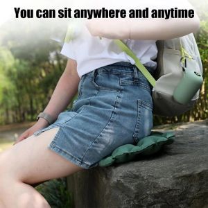 CHICKETTI สะดวกสบาย หมอนรองนั่งแบบพองได้ แบบพกพา พร้อมกล่องเก็บของ ที่นอนเป่าลม ใช้งานได้จริง น้ำหนักเบา แผ่นรองนั่ง สำนักงานที่บ้าน