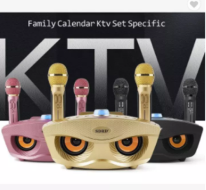 (RANDOM COLOR) Super Bass Speaker SD306/SD-306 PLUS With 2 Wireless Microphones Outdoor Family KTV Stereo Mic Big Sound 30W PK SDRD Sd 306 Speaker