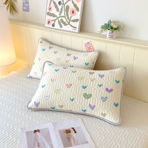 SUNLIGHT HOME 1 Cặp vỏ gối làm mát bằng đá 2 chiếc vỏ gối hoa dày vỏ gối thoáng khí