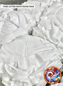 MAKAPAL PURE COTTON Basahan Bilog Multi Purpose White Round Rag