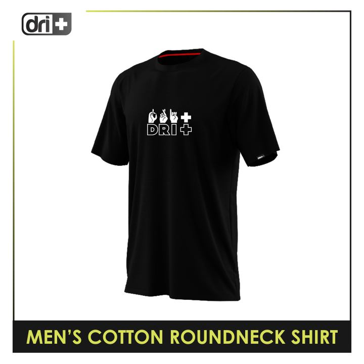Dri Plus Men's Hand Sign Anti-Odor Sweat Wicking Cotton+ Shirt 1 pc ...