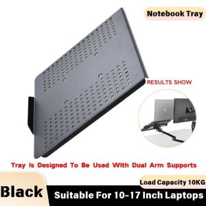 Computer Premium single monitor arm Steel Articulating Monitor Stand Adjustable Height Computer Stand with Laptop Tray
