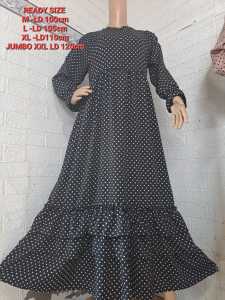 Pilihan Gamis Folkadot Terbaru 2022