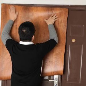 房门翻新贴纸自黏整张家用卧室木门遮丑壁纸简欧风防水防潮门框贴Pelekat pengubahsuaian pintu pelekat seluruh bilik tidur rumah kertas dinding hodoh gaya Eropah ringkas kalis air dan pelekat bingkai pintu kalis lembapan