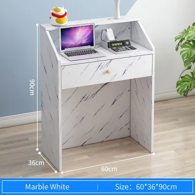Company Podium Simple Checkout Counter Desk Dressing table Make up table Simple Cashier Reception Desk For Supermarkets
