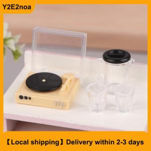 【Local shipping】 1pc Mini Dollhouse Miniature Furniture Coffee Maker Coffee Cup Storage Shelf Simulation Dollhouse Decor DIY Toys Doll House