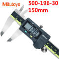 Mitutoyo Dụng Cụ Điện Tử LCD Kỹ Thuật Số Quay Số Vernier Caliper 500-193-30 12Inch 150Mm 0-300Mm Thép Không Gỉ Đo Thước 10. 