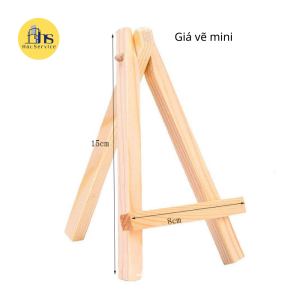 [Nhận đặt theo yêu cầu] Giá đỡ tranh. Giá vẽ tranh tô màu theo bằng gỗ thông để bàn