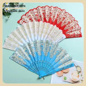 [COD] Cổ Điển Ren Gấp Fan Dance Cầm Tay Người Hâm Mộ Trung Quốc Khiêu Vũ Fan Ảnh Đạo Cụ Đám Cưới Đảng Trang Trí Trang Trí Thủ Công Quà Tặng