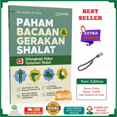 Paham Bacaan dan Gerakan Shalat BONUS Tasbih - Buku Panduan Sholat Bonus Video Cara Salat Buku Arti Doa Shalat Makna Bacaan Shalat Al-Azhar